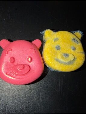 Cute Bear Soap Pink Body Wash Bar - Gentle Cleansing